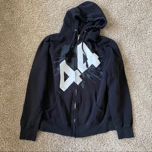 Plus forty four +44 band hoodie (L) splatter